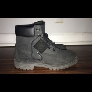 Boys black timberland boots